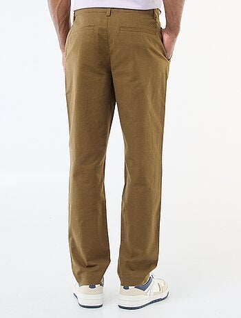 Chino uni taille standard
