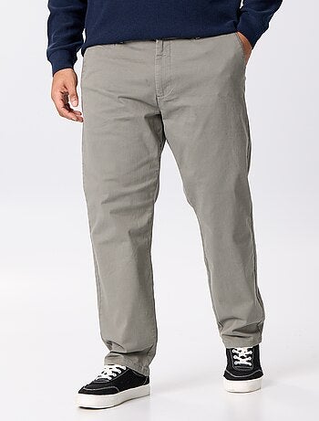 Chino uni taille standard
