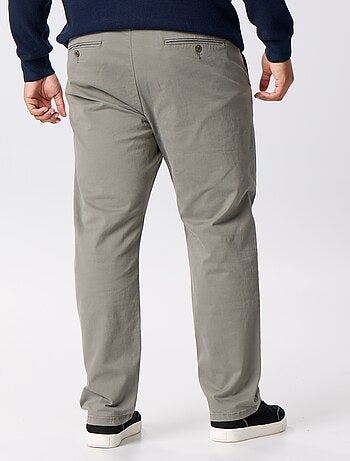 Chino uni taille standard
