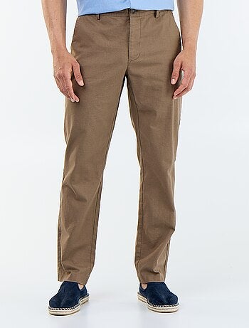 Chino uni taille standard