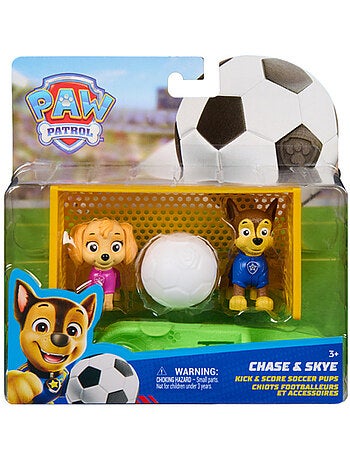 Chiots footballeurs chase et skye - pat patrouille - spin master