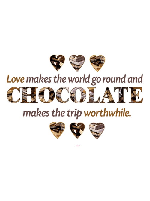 Chocolate, Sticker murale - 50x70 cm - Kiabi