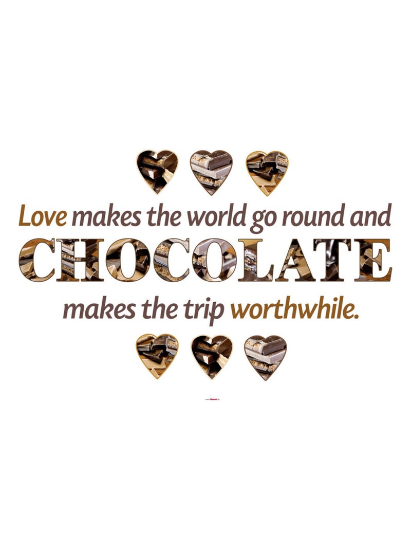 Chocolate, Sticker murale - 50x70 cm Multicolore - Kiabi