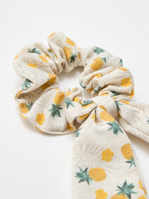 Chouchou ananas avec noeud long - Kiabi