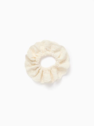 Chouchou avec Broderie Anglaise