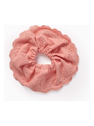 Chouchou avec Broderie Anglaise