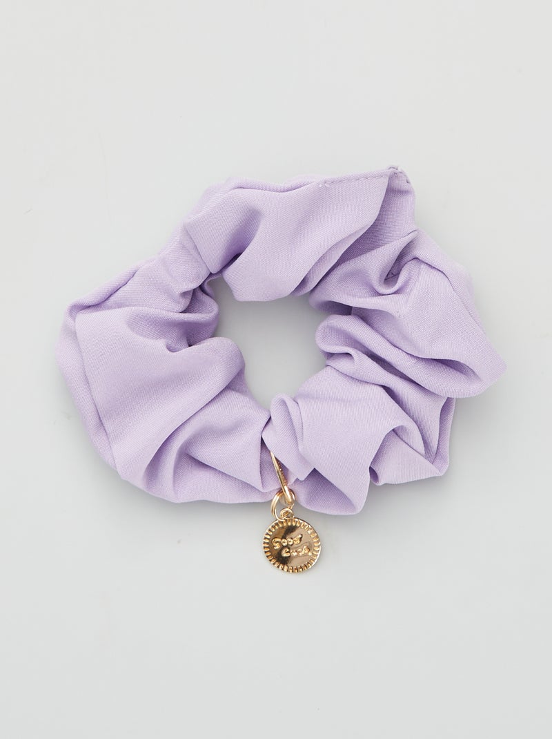 Chouchou avec médaillon Violet - Kiabi