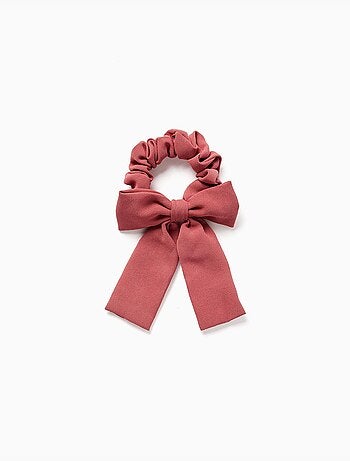 Chouchou avec nœud en coton