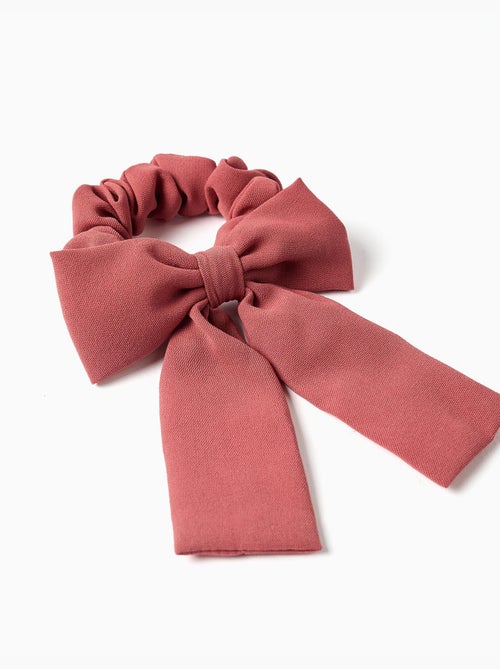 Chouchou avec nœud en coton - Kiabi