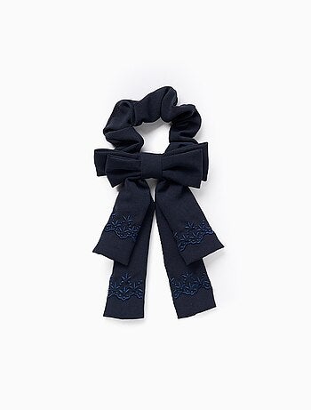 Chouchou avec Nœud et Broderie