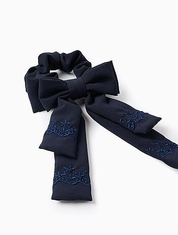 Chouchou avec Nœud et Broderie