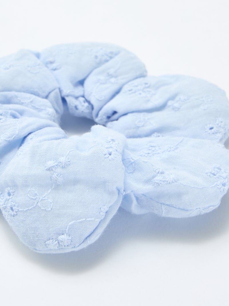 Chouchou brodé Bleu - Kiabi