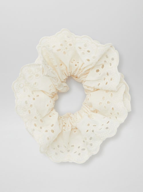 Chouchou broderie anglaise - Kiabi