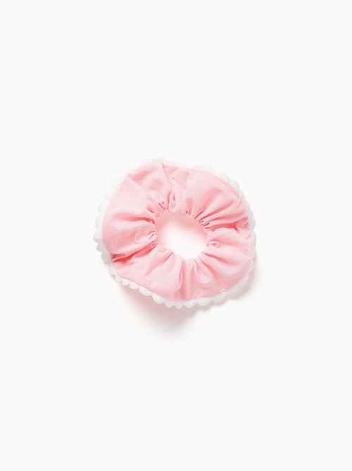 Chouchou en coton avec bord festonné - Kiabi