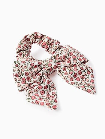 Chouchou Floral avec Nœud