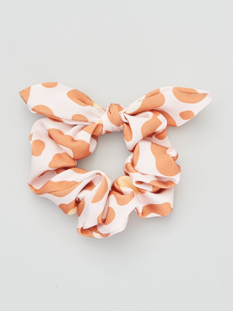 Chouchou imprimé Rose/orange - Kiabi