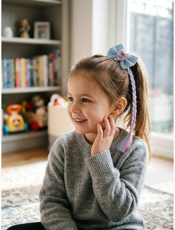 Chouchou tresse avec figurine stitch disney