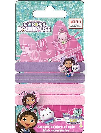 Chouchous cheveux enfant Gabby et la Maison Magique : lot de 4