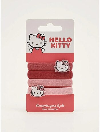 Chouchous x4 élastiques doux pour cheveux hello kitty