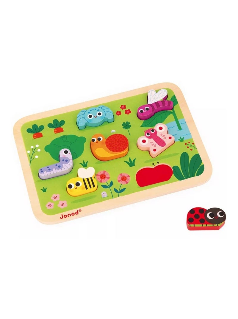 Chunky puzzle en bois Jardin Vert - Kiabi