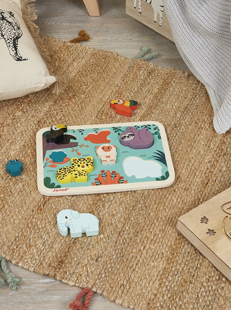 Chunky puzzle en bois Jungle N/A - Kiabi