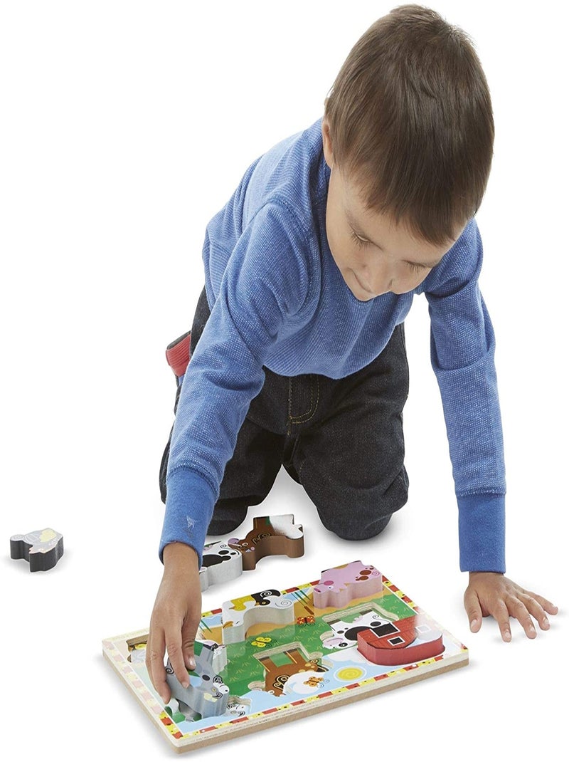 Chunky puzzle ferme Vert - Kiabi