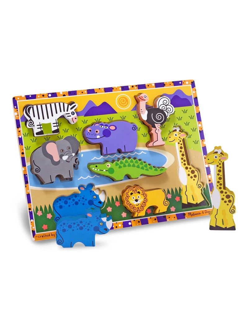 Chunky puzzle Safari Orange - Kiabi