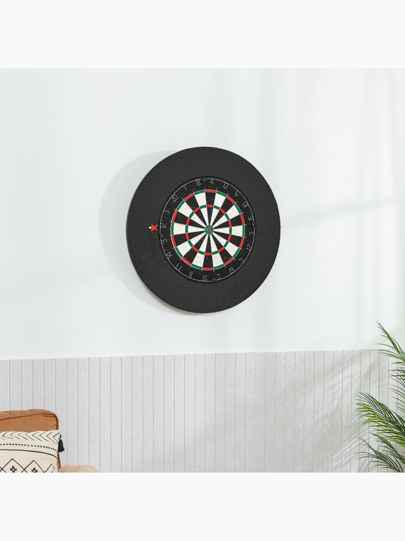 Cible de fléchettes avec anneau de protection eva noir Noir - Kiabi