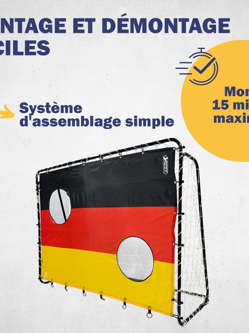 Cible de tir "Allemagne" 193 x 150 cm avec 2 trous de tir Multicolore - Kiabi