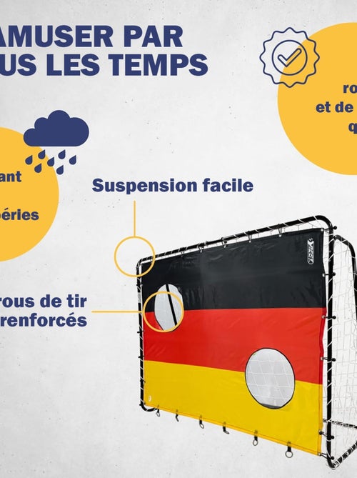 Cible de tir "Allemagne" 193 x 150 cm avec 2 trous de tir - Kiabi