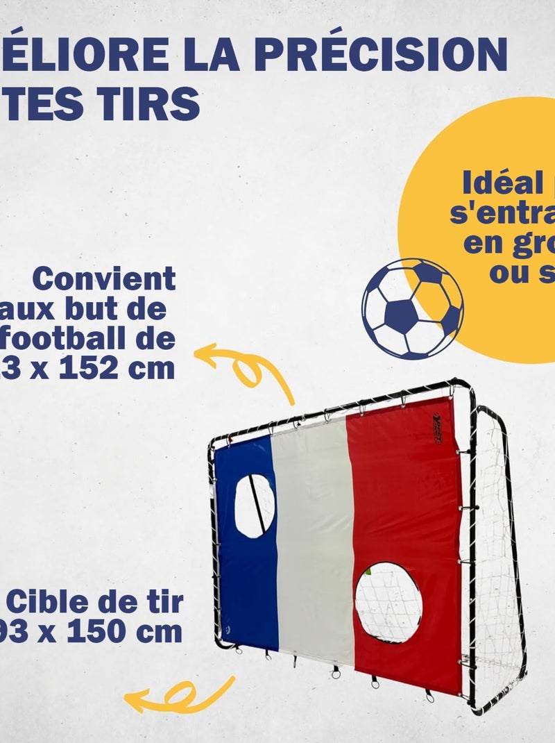 Cible de tir "France" 193 x 150 cm avec 2 trous de tir Multicolore - Kiabi