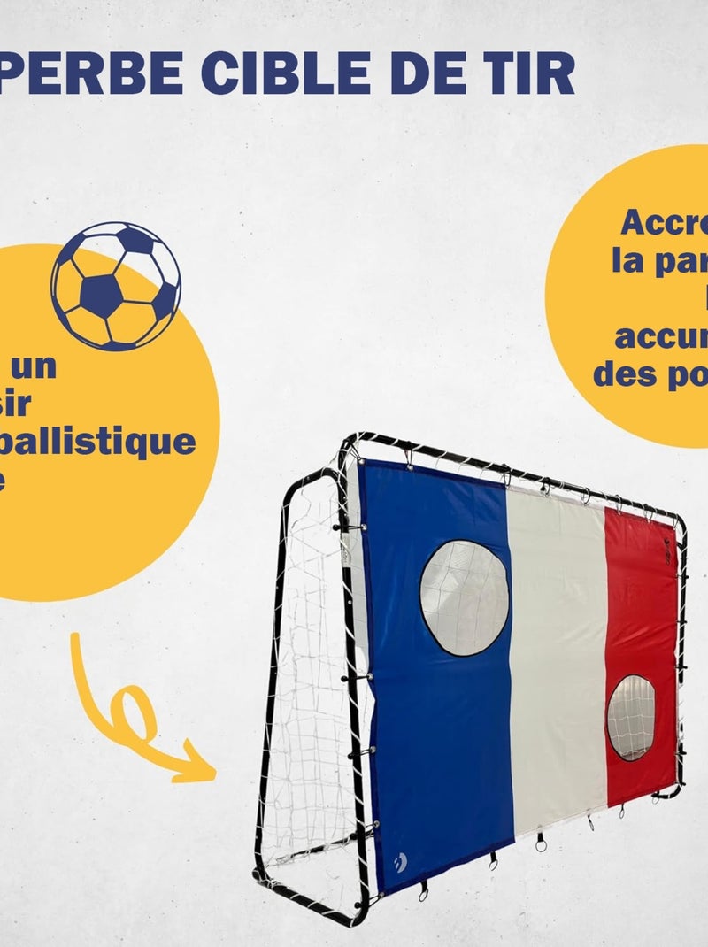 Cible de tir "France" 193 x 150 cm avec 2 trous de tir Multicolore - Kiabi