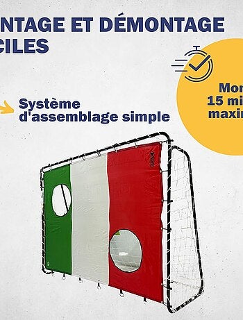 Cible de tir "Italie" 193 x 150 cm avec 2 trous de tir