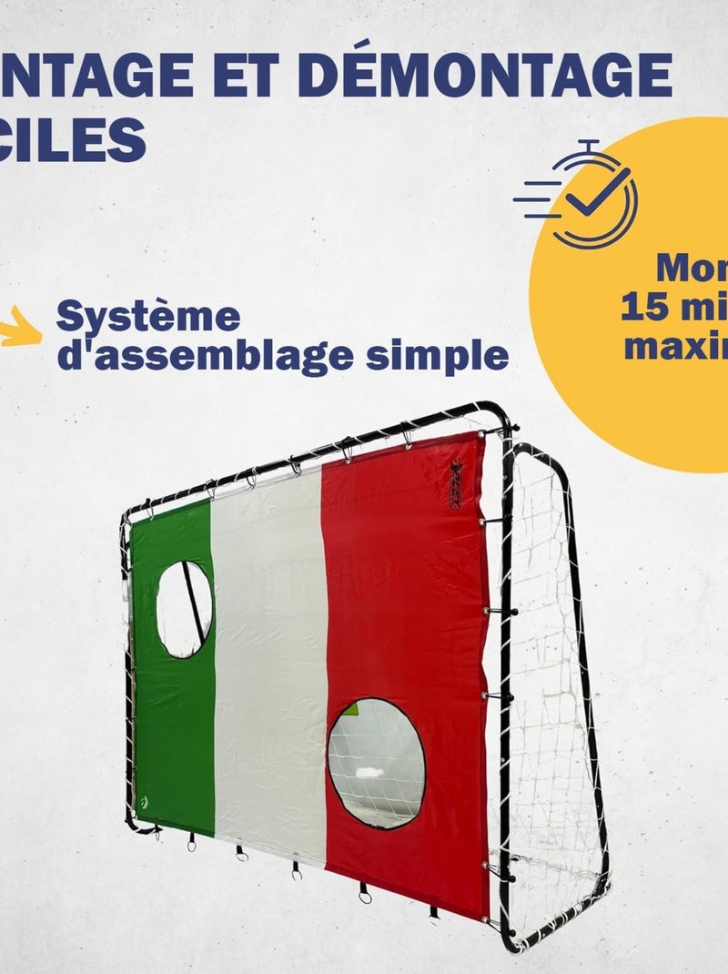 Cible de tir "Italie" 193 x 150 cm avec 2 trous de tir Multicolore - Kiabi