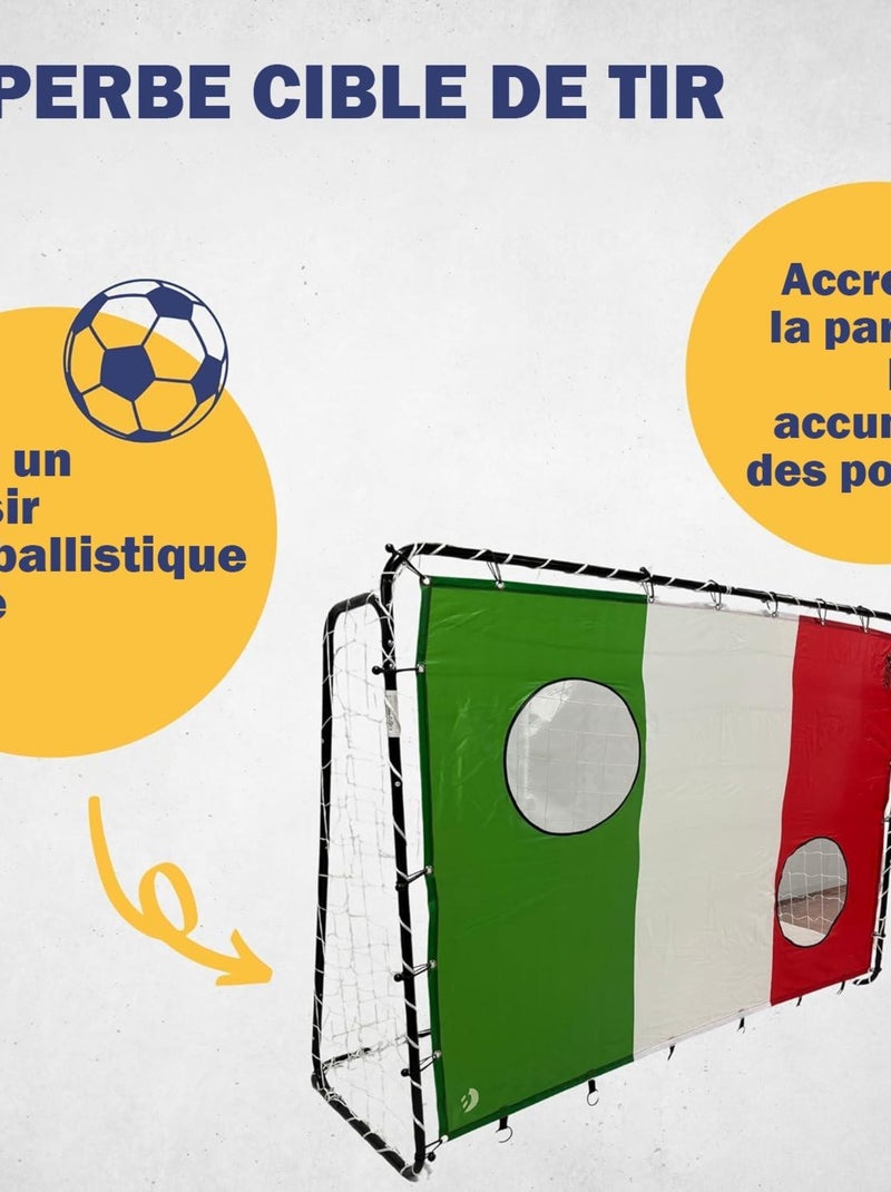 Cible de tir "Italie" 193 x 150 cm avec 2 trous de tir Multicolore - Kiabi