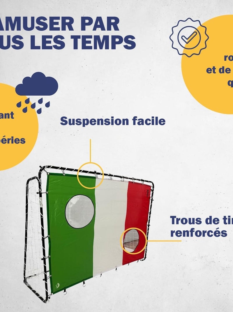 Cible de tir "Italie" 193 x 150 cm avec 2 trous de tir Multicolore - Kiabi