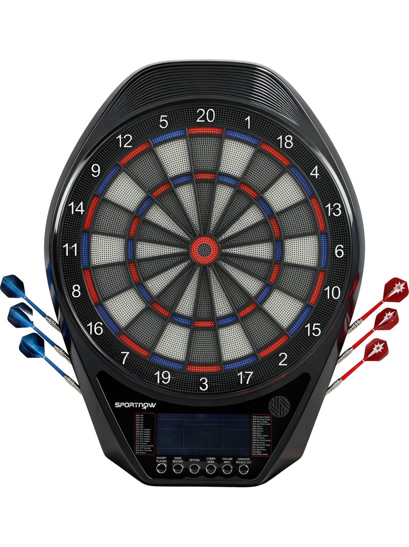 Cible jeu de fléchettes électronique 34 jeux grand écran led Noir - Kiabi