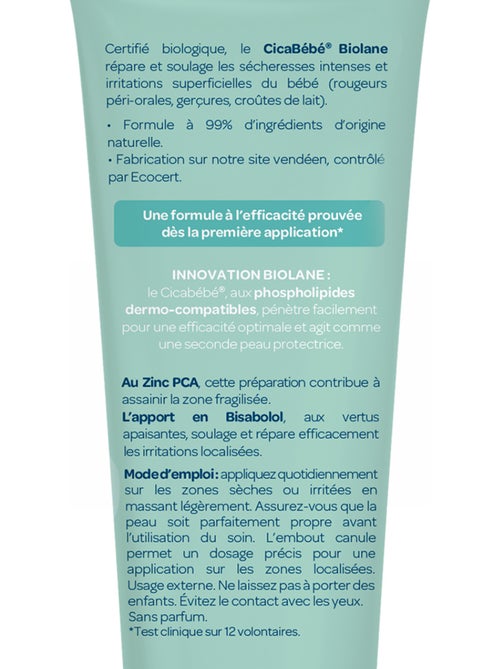 Cicabébé® certifié biologique 40ml biolane - Kiabi Cicabébé® certifié biologique 40ml biolane - Kiabi