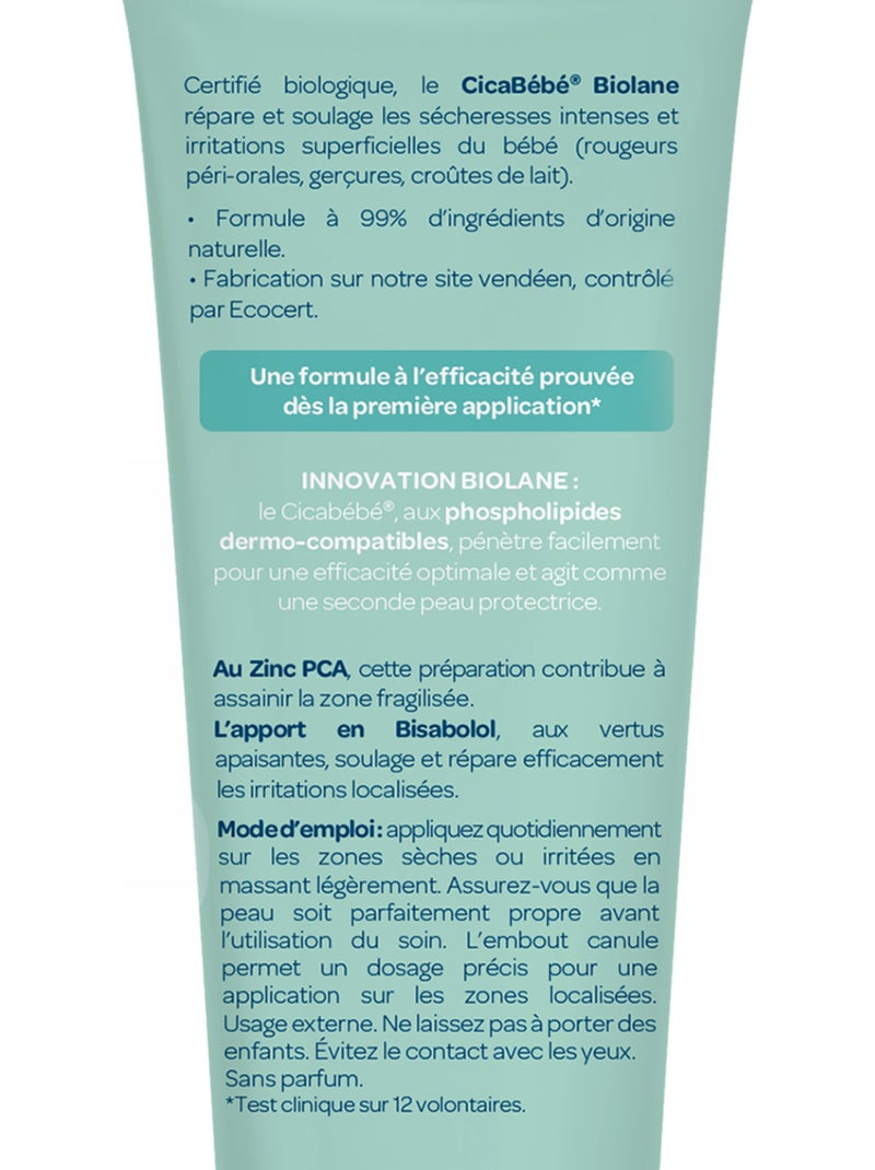 Cicabébé® certifié biologique 40ml biolane Multicolore - Kiabi