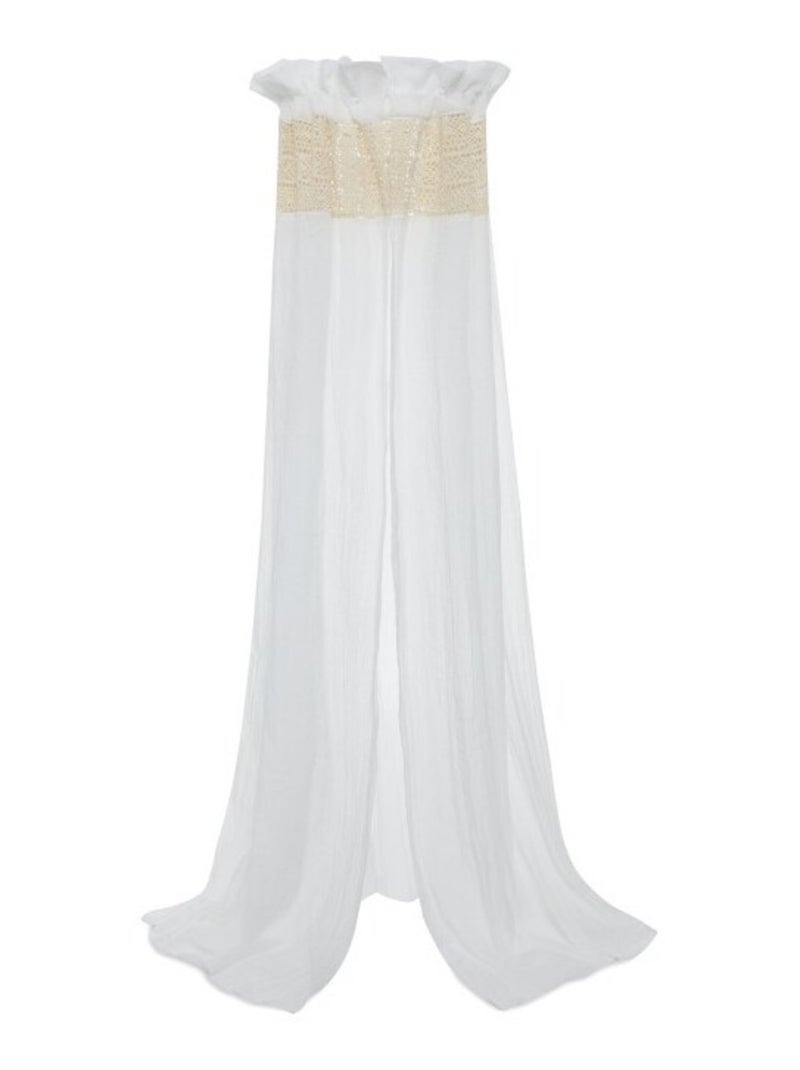 Ciel de lit boho lace Blanc - Kiabi