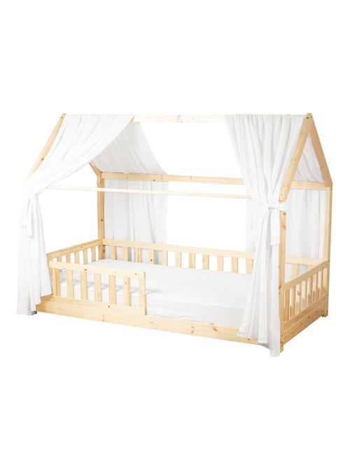 Ciel de lit cabane en gaze de coton duo 330 cm - Kiabi