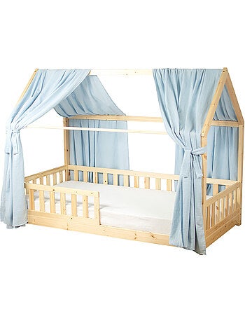 Ciel de lit cabane en gaze de coton duo 330 cm