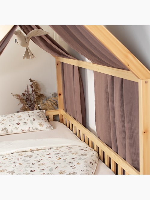 Ciel de lit cabane en gaze de coton duo 330 cm - Kiabi