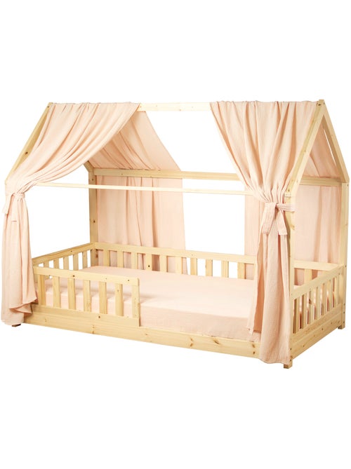 Ciel de lit cabane en gaze de coton duo 330 cm - Kiabi
