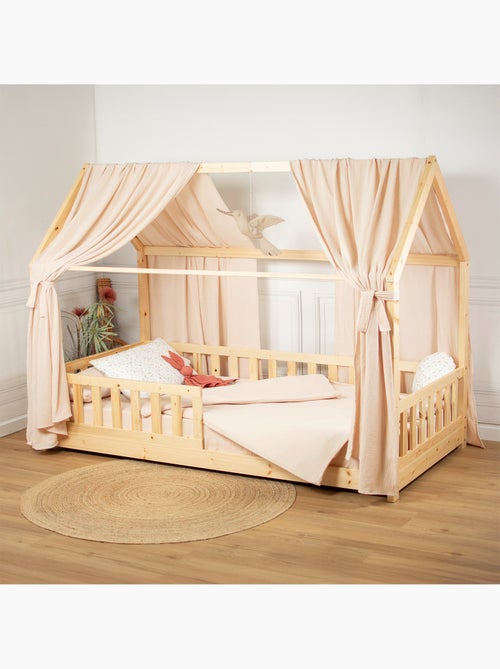 Ciel de lit cabane en gaze de coton duo 330 cm - Kiabi