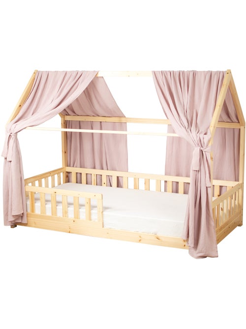 Ciel de lit cabane en gaze de coton duo 330 cm - Kiabi