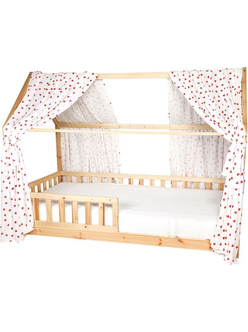 Ciel de lit cabane en gaze de coton duo 330 cm - Kiabi Ciel de lit cabane en gaze de coton duo 330 cm - Kiabi