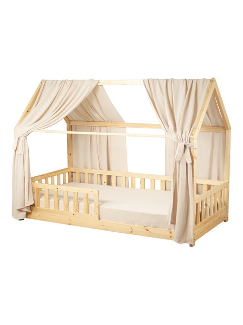 Ciel de lit cabane en gaze de coton duo 360 cm - Kiabi