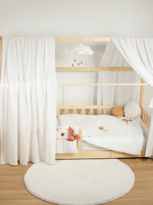 Ciel de lit cabane en gaze de coton duo 360 cm - Kiabi