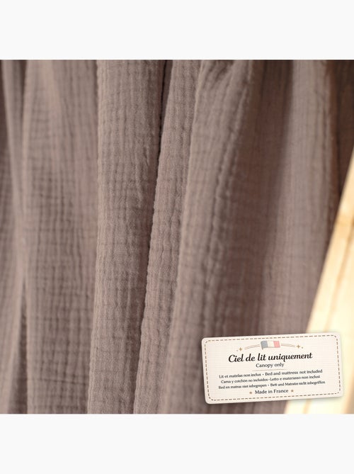 Ciel de lit cabane en gaze de coton duo 360 cm - Kiabi